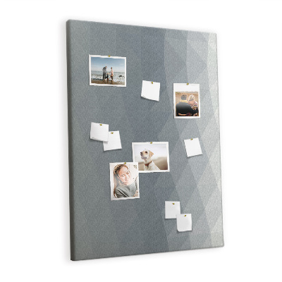 Lousa de cortiça Ondas cinzas abstratas