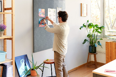 Lousa de cortiça Ondas cinzas abstratas