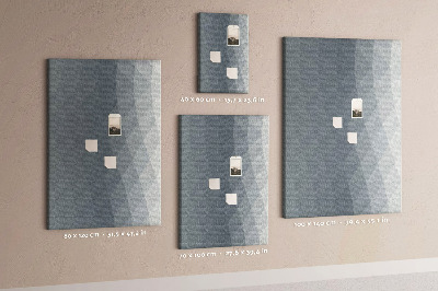 Lousa de cortiça Ondas cinzas abstratas