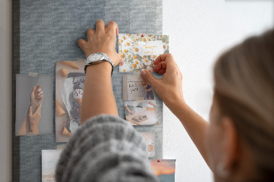 Lousa de cortiça Ondas cinzas abstratas