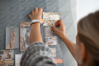 Lousa de cortiça Ondas cinzas abstratas