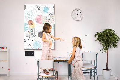 Painel de cortiça para parede Desenho de bola