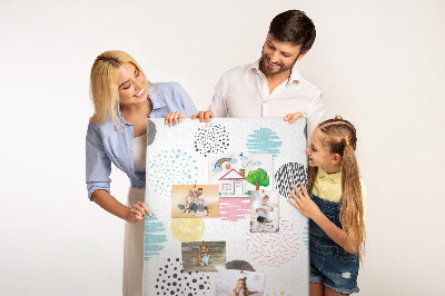 Painel de cortiça para parede Desenho de bola