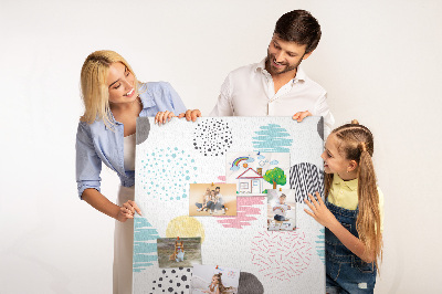 Painel de cortiça para parede Desenho de bola