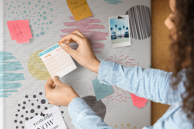 Painel de cortiça para parede Desenho de bola