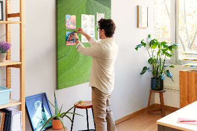 Quadro de cortiça Ondas abstratas