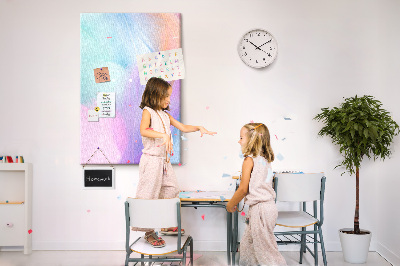 Lousa de cortiça Penas pastéis