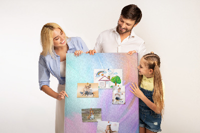 Lousa de cortiça Penas pastéis