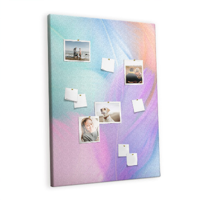 Lousa de cortiça Penas pastéis