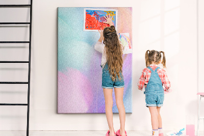 Lousa de cortiça Penas pastéis