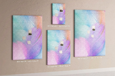 Lousa de cortiça Penas pastéis