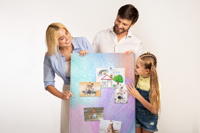 Lousa de cortiça Penas pastéis