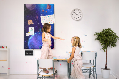 Painel de cortiça para parede A Arte do Universo