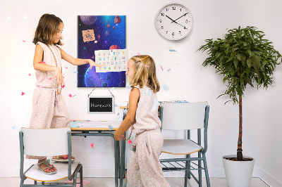 Painel de cortiça para parede A Arte do Universo