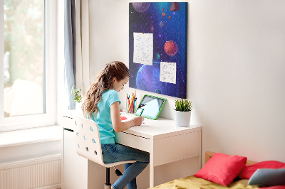 Painel de cortiça para parede A Arte do Universo