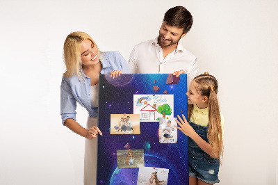 Painel de cortiça para parede A Arte do Universo