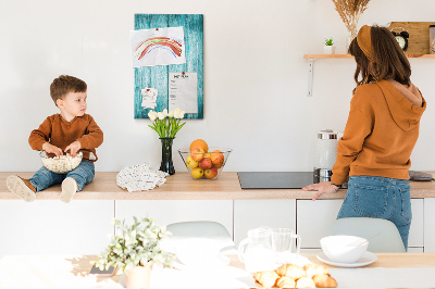 Quadro de cortiça Madeira azul