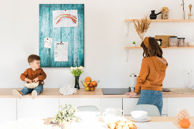 Quadro de cortiça Madeira azul