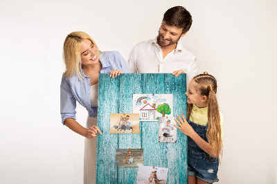 Quadro de cortiça Madeira azul