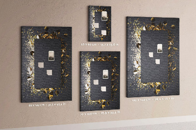 Quadro de cortiça Confete dourado