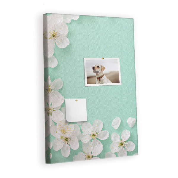 Quadro de cortiça Flores desabrochando