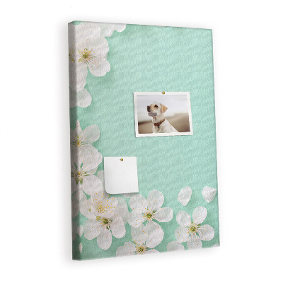 Quadro de cortiça Flores desabrochando