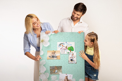 Quadro de cortiça Flores desabrochando