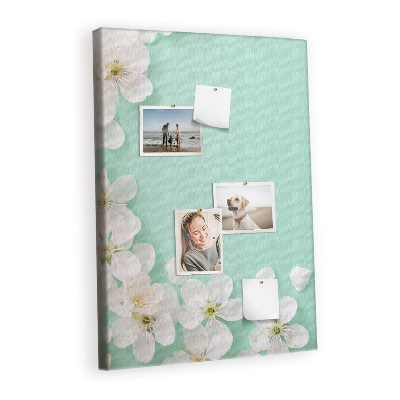 Quadro de cortiça Flores desabrochando