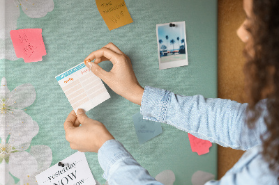 Quadro de cortiça Flores desabrochando