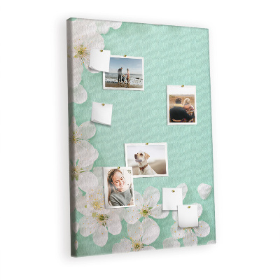 Quadro de cortiça Flores desabrochando