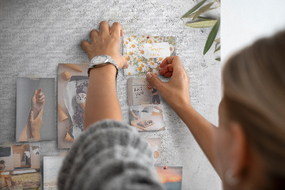 Quadro de cortiça Concreto e azeitonas