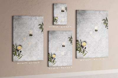 Quadro de cortiça Concreto e azeitonas