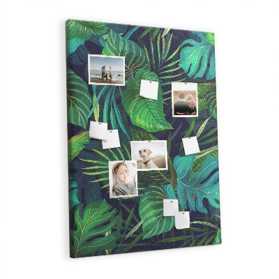 Lousa de cortiça Folhas grandes exóticas