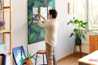 Lousa de cortiça Folhas grandes exóticas