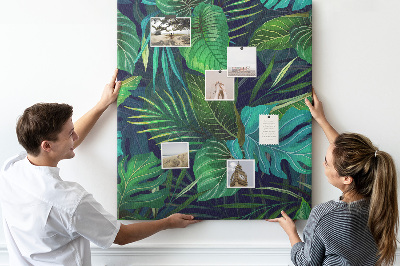 Lousa de cortiça Folhas grandes exóticas