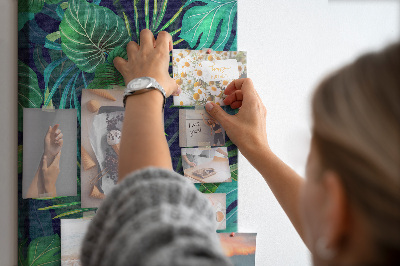 Lousa de cortiça Folhas grandes exóticas