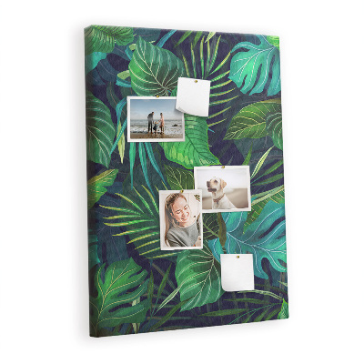 Lousa de cortiça Folhas grandes exóticas