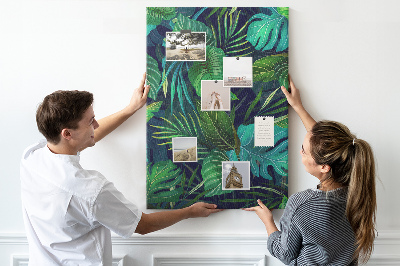 Lousa de cortiça Folhas grandes exóticas