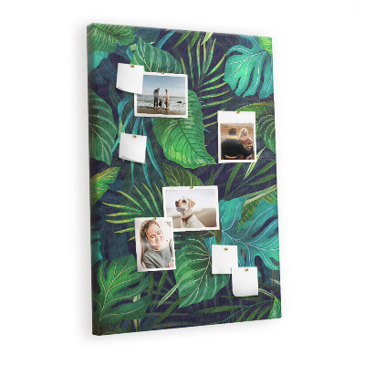 Lousa de cortiça Folhas grandes exóticas