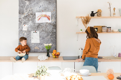 Quadro de cortiça Mármore escuro