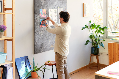 Quadro de cortiça Mármore escuro