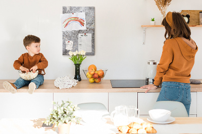 Quadro de cortiça Mármore escuro