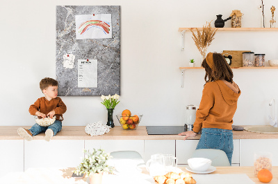 Quadro de cortiça Mármore escuro