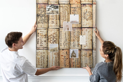 Lousa de cortiça Rolhas de vinho