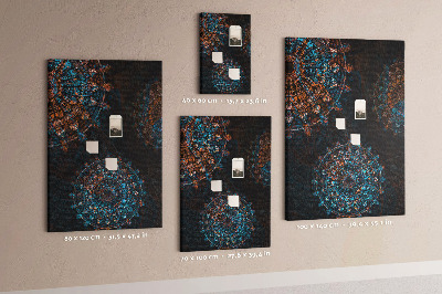 Painel de cortiça para parede Mandala decorativa