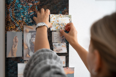 Painel de cortiça para parede Mandala decorativa