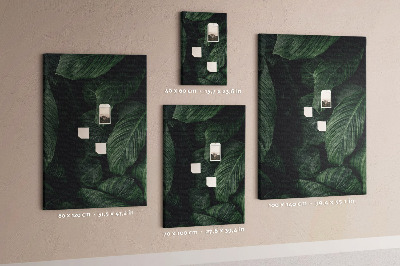 Painel de cortiça para parede Folhas de plantas da selva