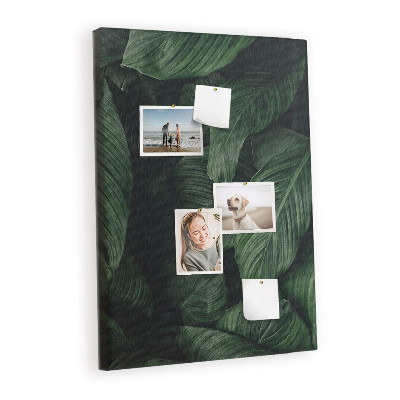 Painel de cortiça para parede Folhas de plantas da selva