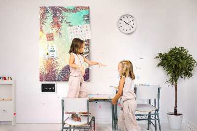 Lousa de cortiça Palmeira tropical