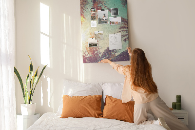 Lousa de cortiça Palmeira tropical